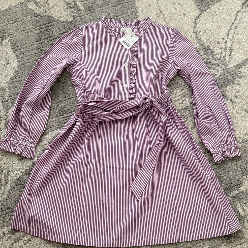 Crewcuts Lavender Striped Kids Dress